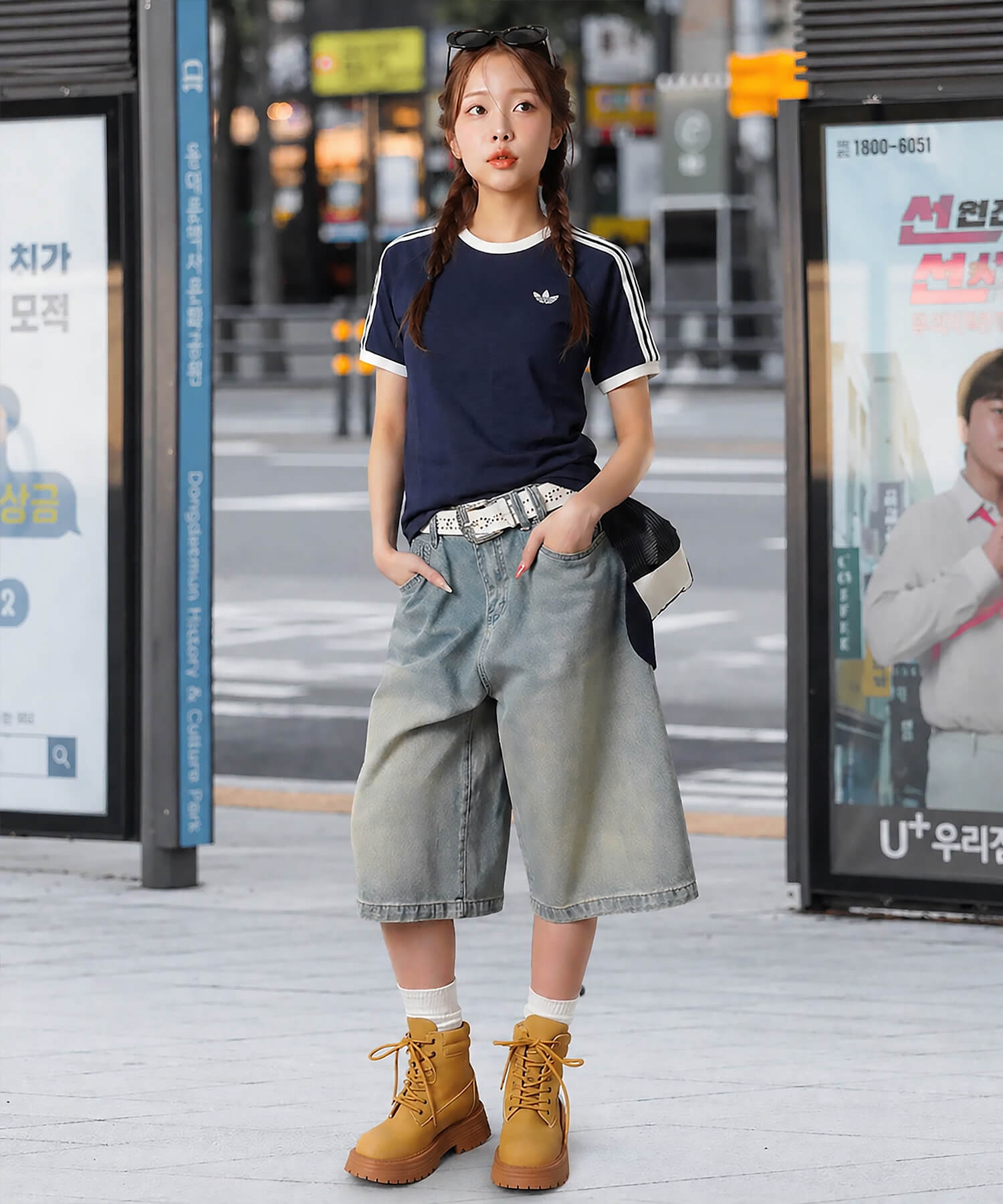 adidas/アディダスの王道Tシャツで完成する☆古着ライクストリート 